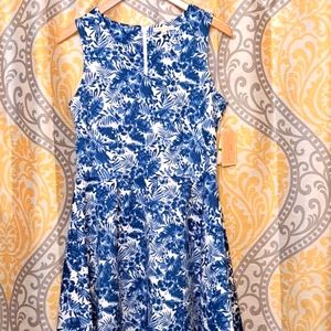 Copper Key Floral Dress, Large